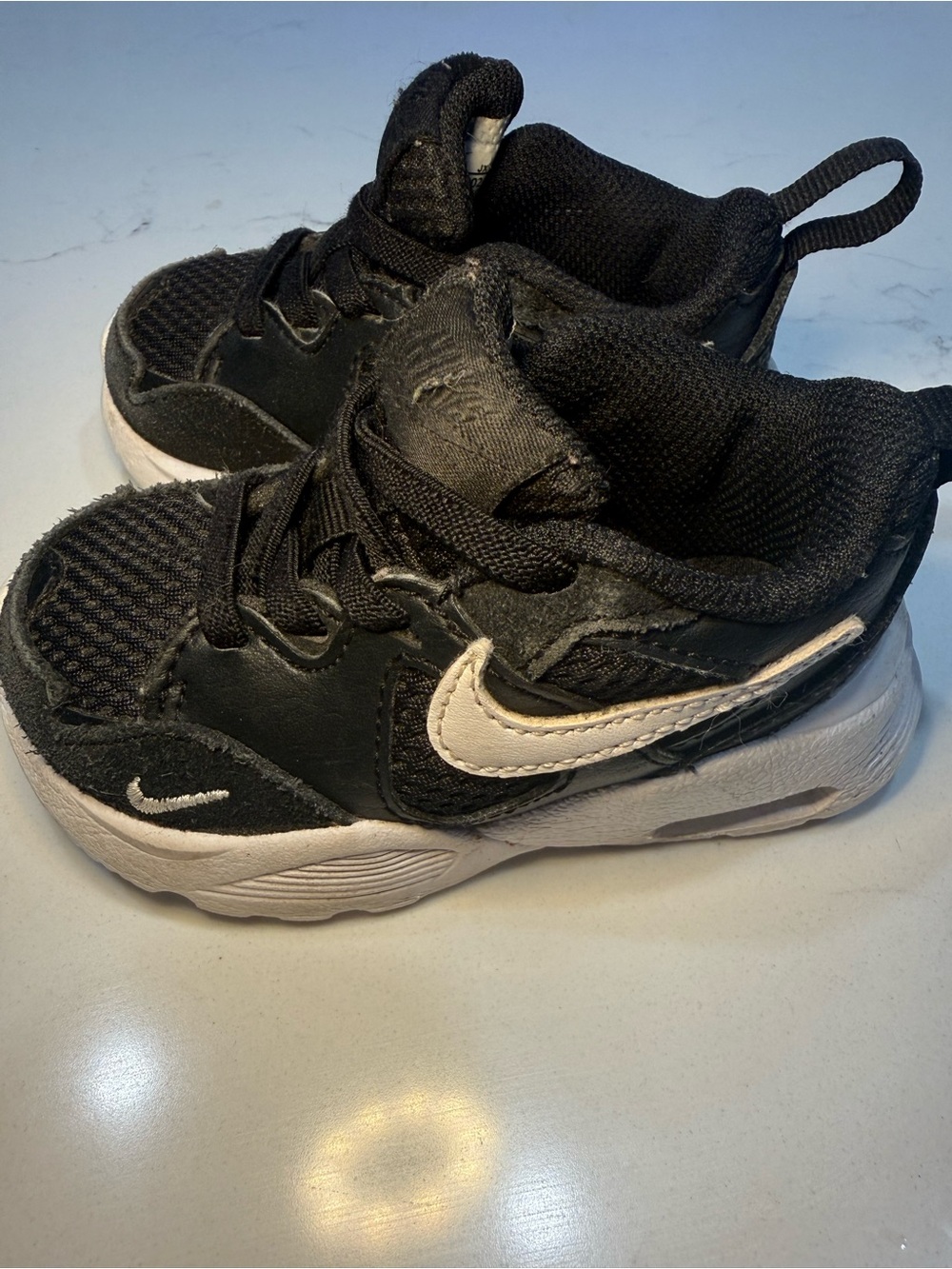 Nike Kids Black and White Low-Top Sneakers